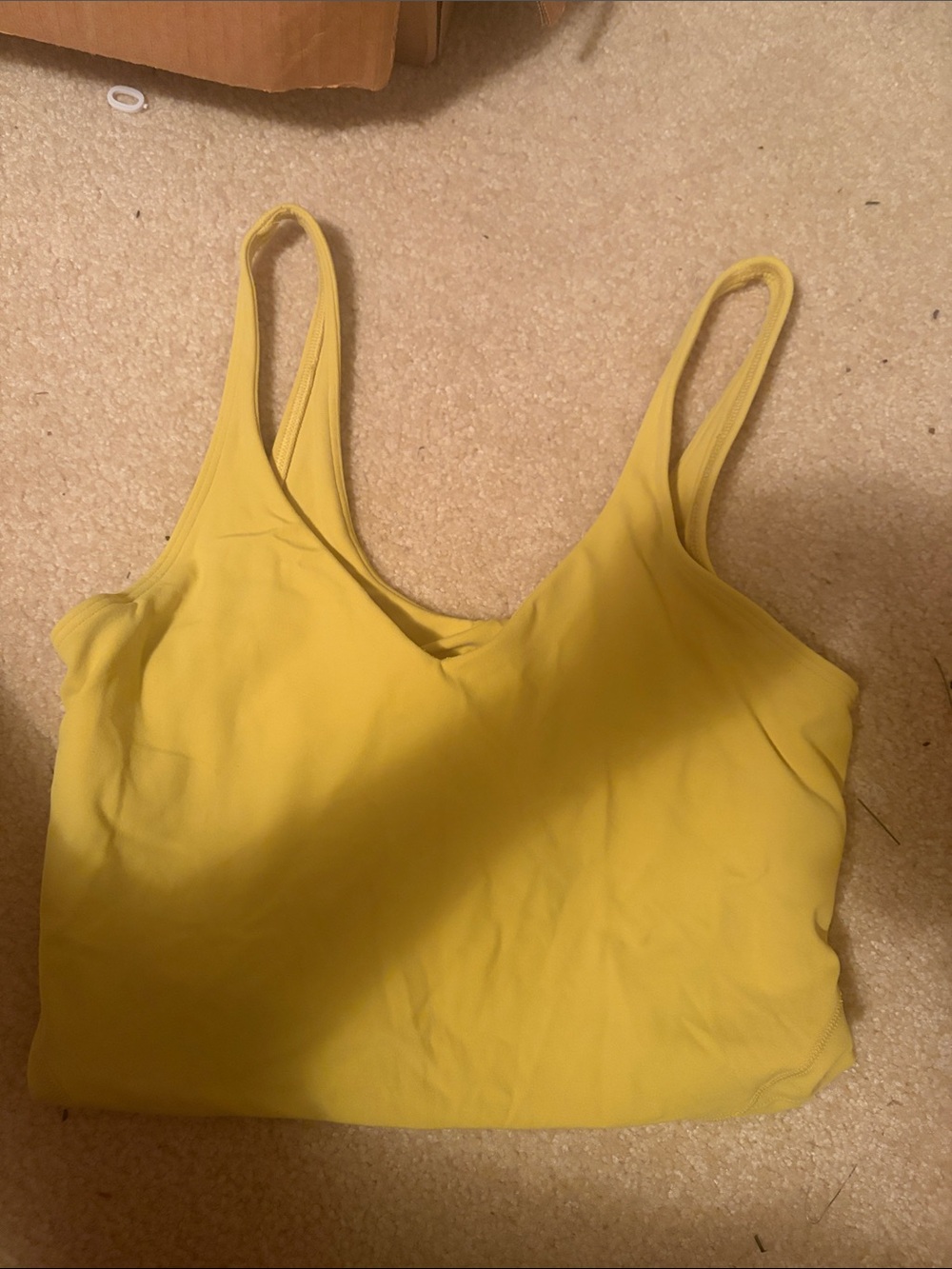 lululemon athletica Yellow V-Neck Cami Tank